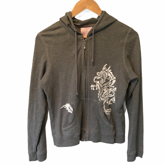 embroidered dragon hoodie